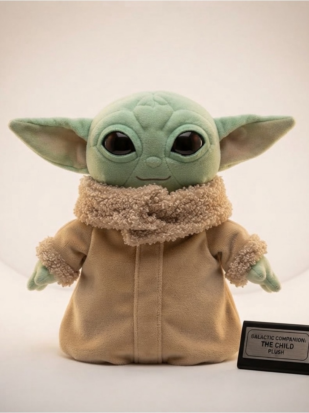 Star Wars Grogu Plush - Green and Tan Sherpa Robe Baby Yoda Toy Collection
